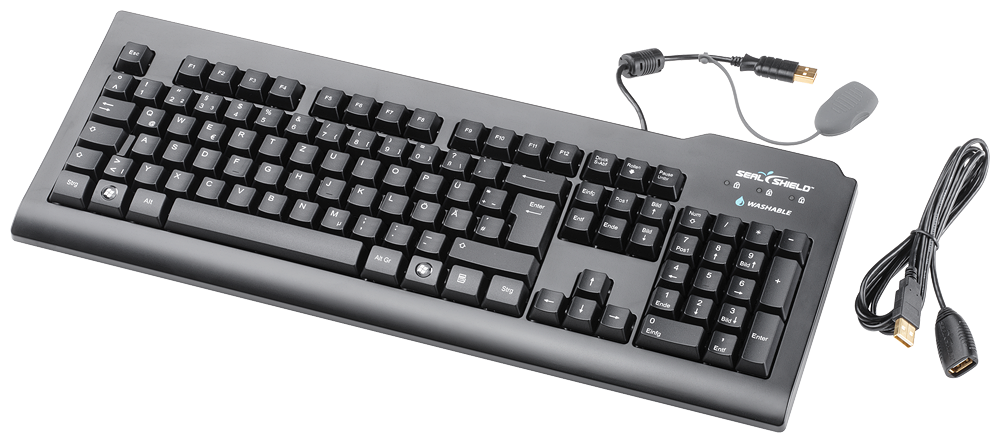 6AV6881-0AU14-1AA0 USB plastic keyboard, international layout, IP68, cable