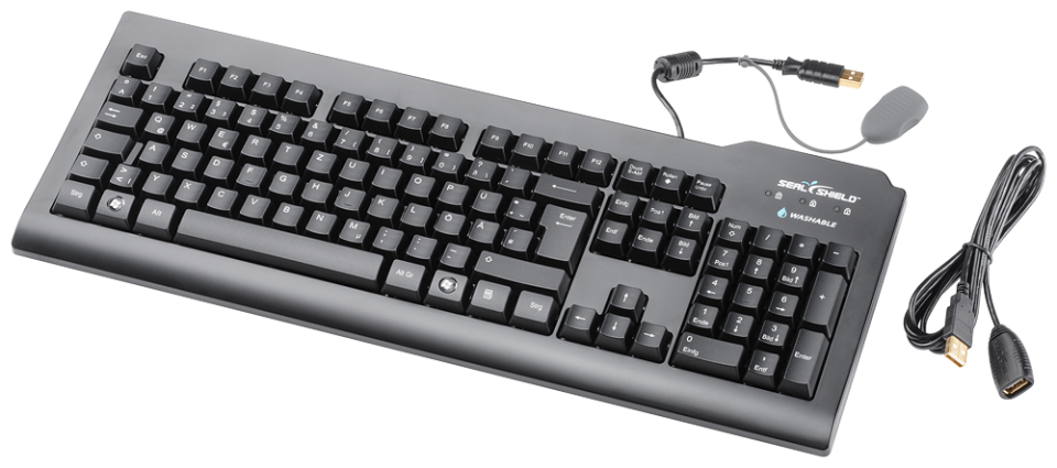 6AV6881-0AU14-1AA0 USB plastic keyboard, international layout, IP68, cable