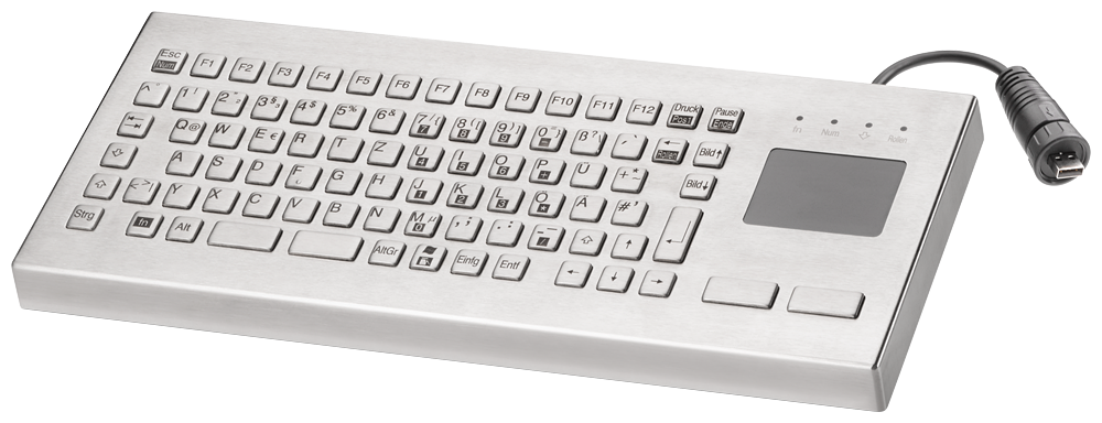 6AV6881-0AU14-1DB0 USB stainless steel keyboard, international layout,