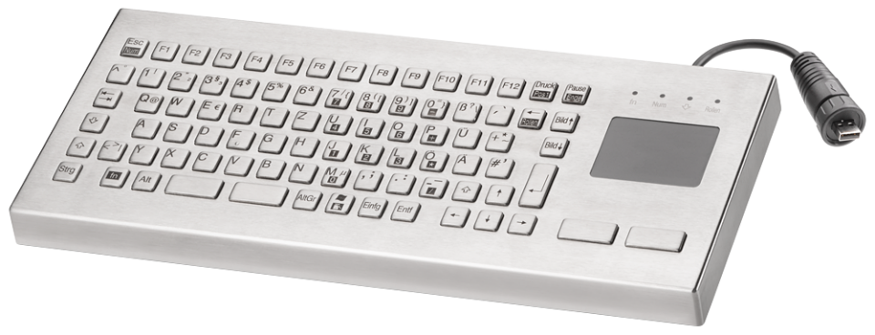 6AV6881-0AU14-1DB0 USB stainless steel keyboard, international layout,