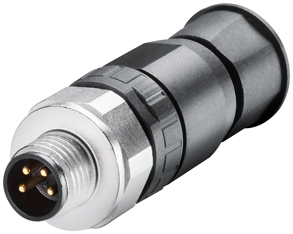 6ES7194-2AA00-0AA0 M8 power connector, Male contact insert, 4-pole