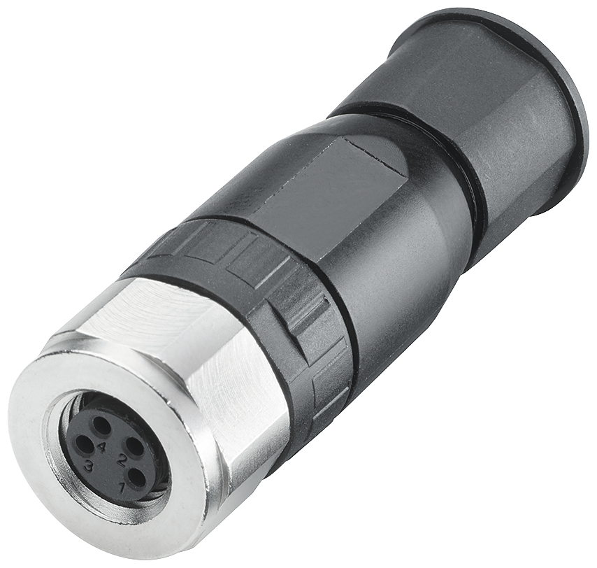 6ES7194-2AC00-0AA0 M8 power connector, Socket insert 4-pole