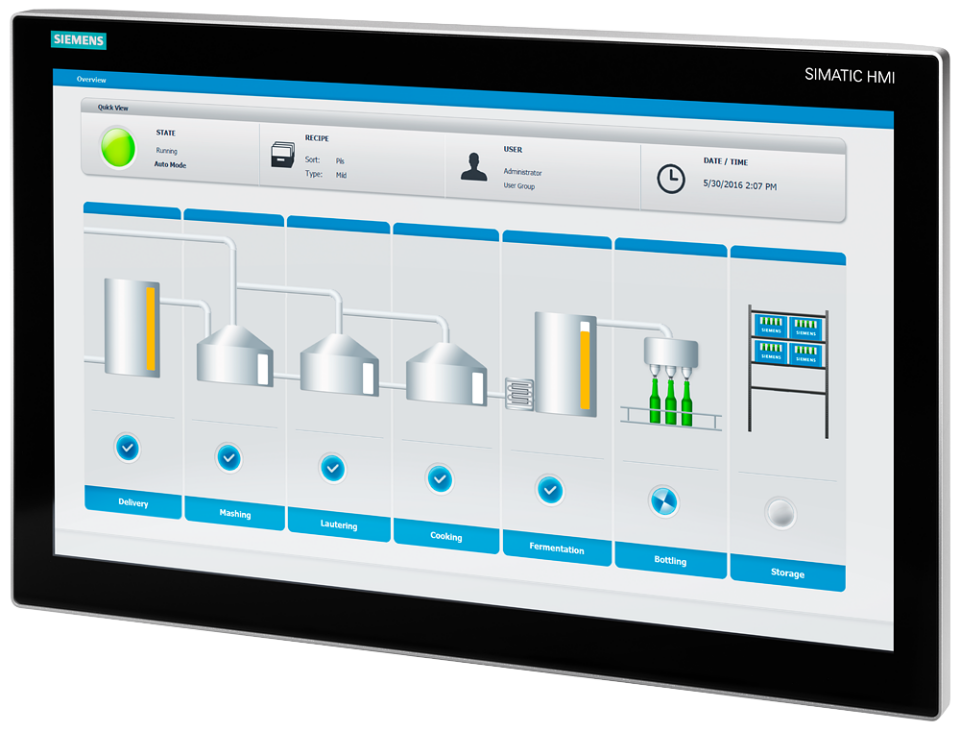 6aV7863-6MA00-2AA0 SIMATIC IFP1900 V2, 19inch multi-touch display (16:9)