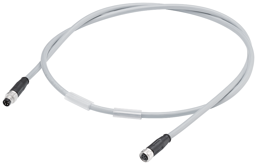 6ES7194-2LH02-1AA0 Power cable M8, both ends assembled with M8 connector