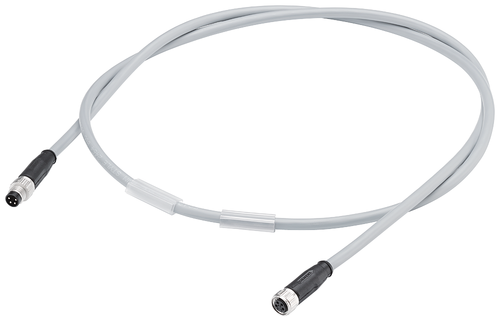 6ES7194-2LH10-1AA0 Power cable M8, both ends assembled with M8 connector
