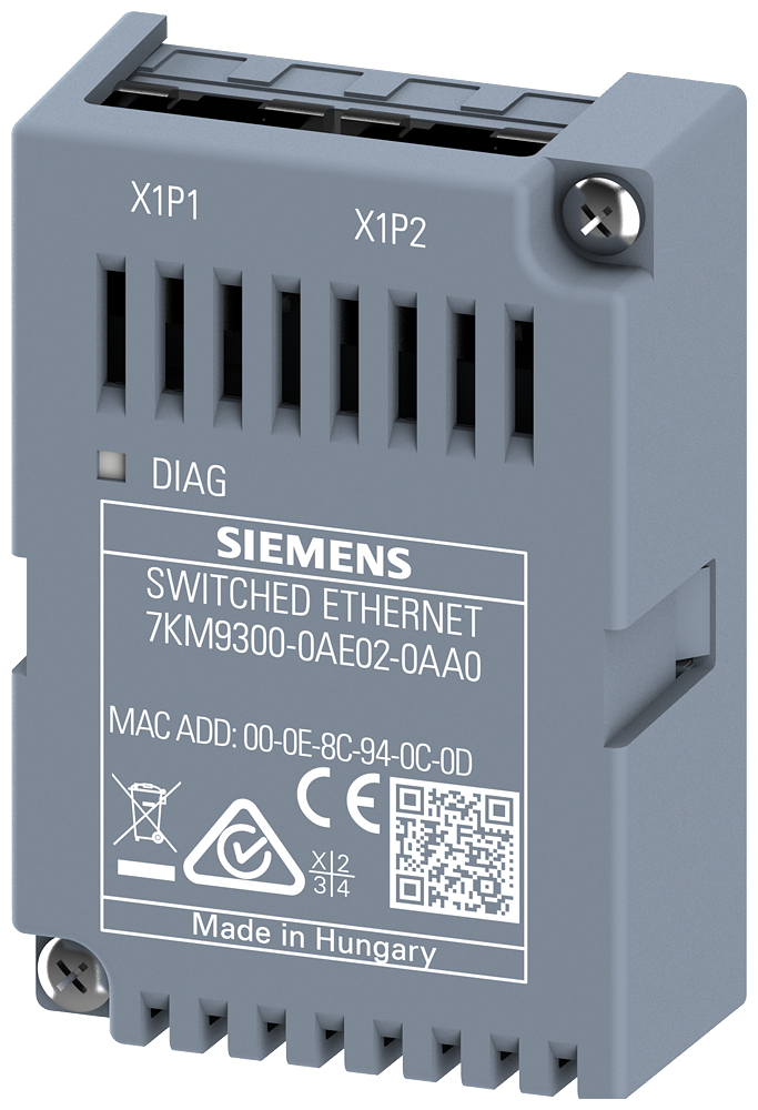 7KM9300-0AE02-0AA0 expansion module switched Ethernet PROFINET V3, plug-in,