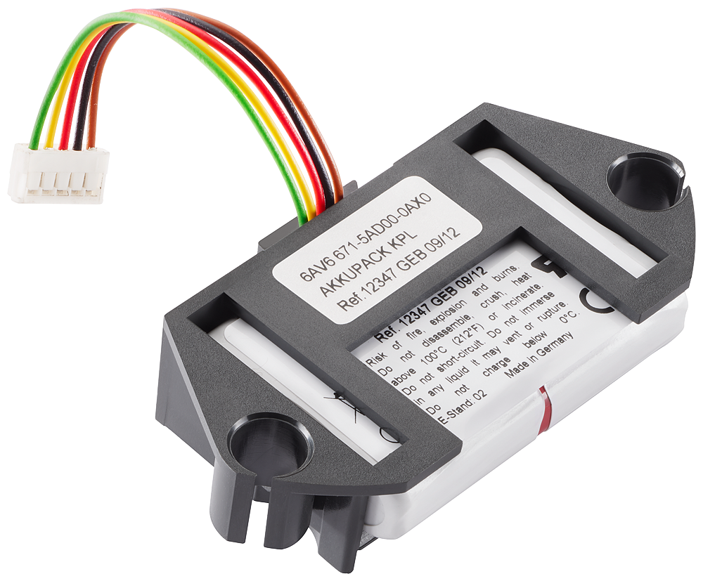 6AV6671-5AD00-0AX0 backup battery for Mobile Panel, rechargeable, scope