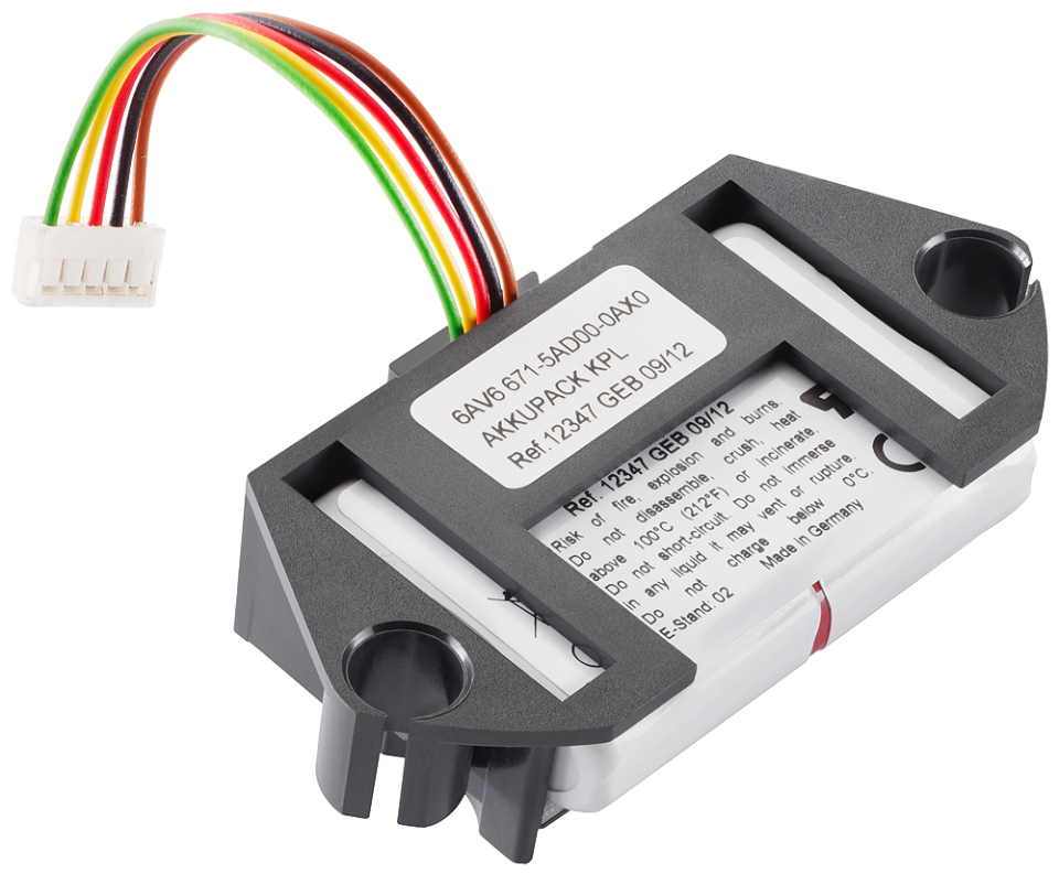 6AV6671-5AD00-0AX0 backup battery for Mobile Panel, rechargeable, scope