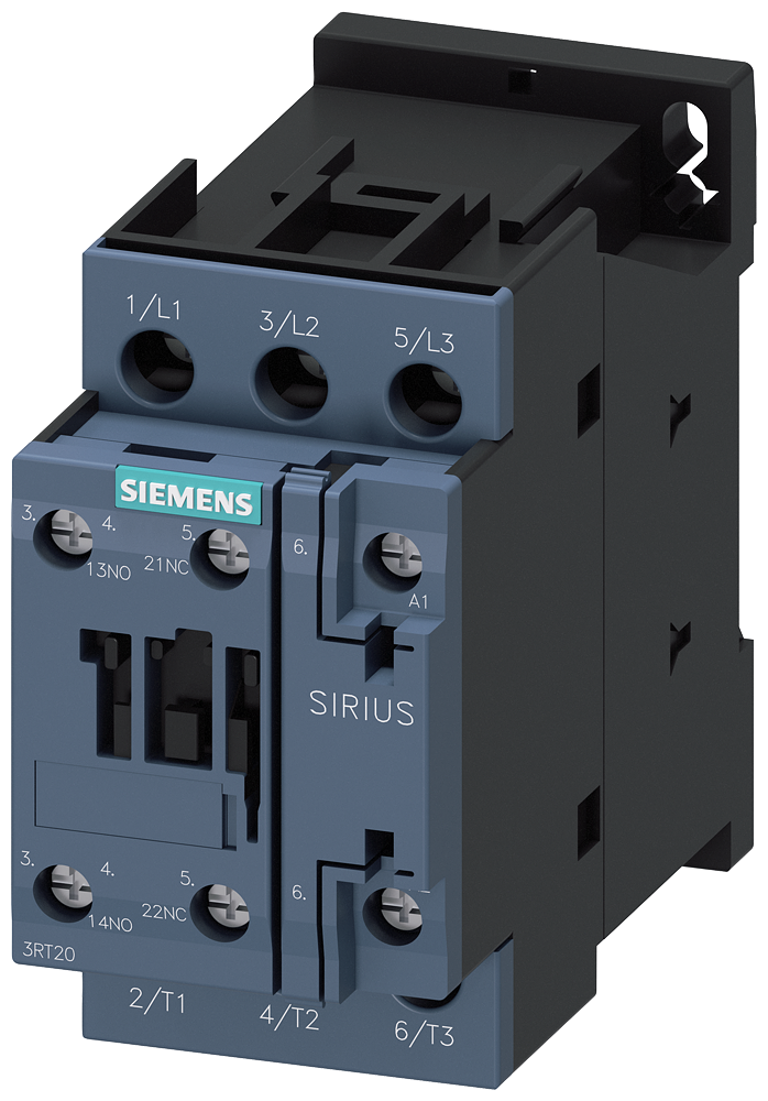 3RT2027-1AF00 power contactor, AC-3e/AC-3, 32 A, 15 kW / 400 V, 3-pole,