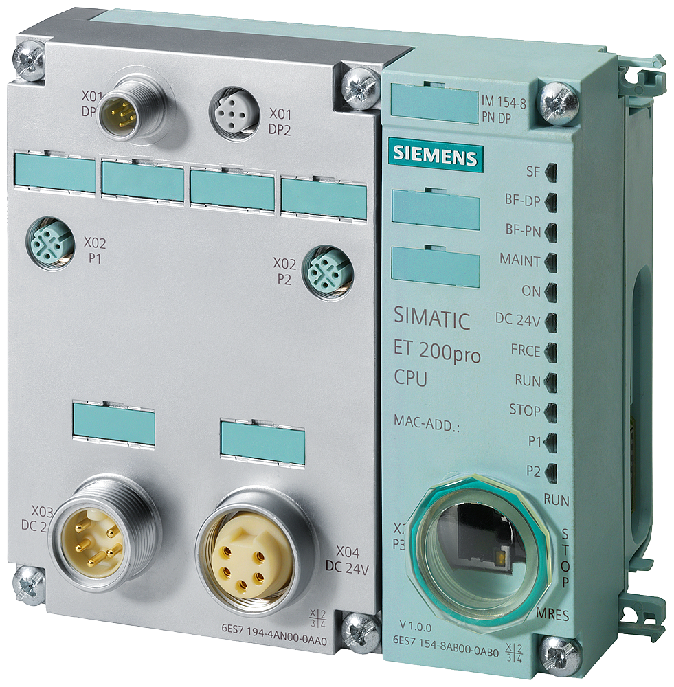 6ES7154-8AB01-0AB0 SIMATIC DP, IM154-8 PN/DP CPU f. ET200 PRO, 384 KB