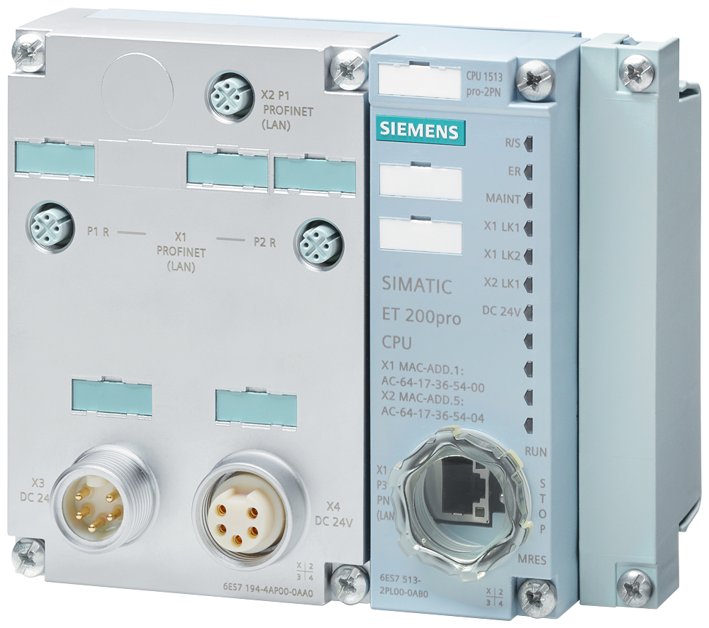 6ES7513-2PL00-0AB0 SIMATIC DP, CPU 1513pro-2 PN for ET 200pro, central