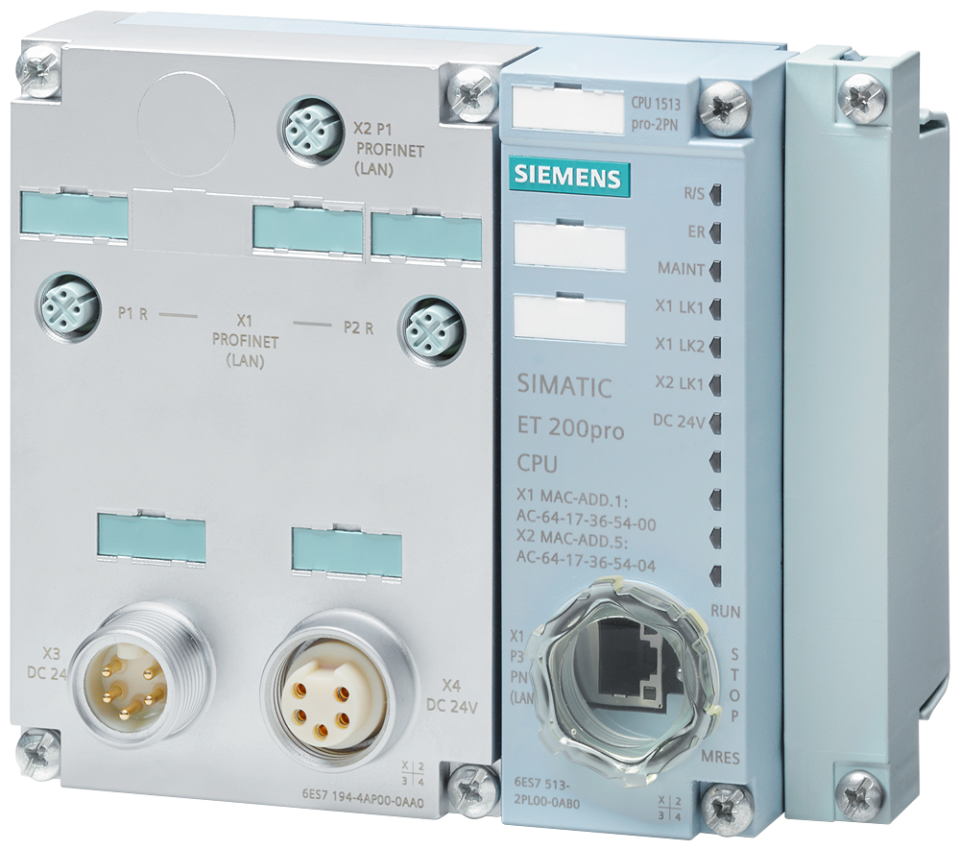 6ES7513-2PL00-0AB0 SIMATIC DP, CPU 1513pro-2 PN for ET 200pro, central