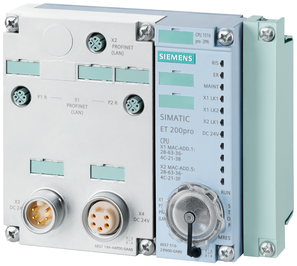 6ES7516-2PN00-0AB0 SIMATIC DP, CPU 1516PRO-2 PN for ET 200pro, Central