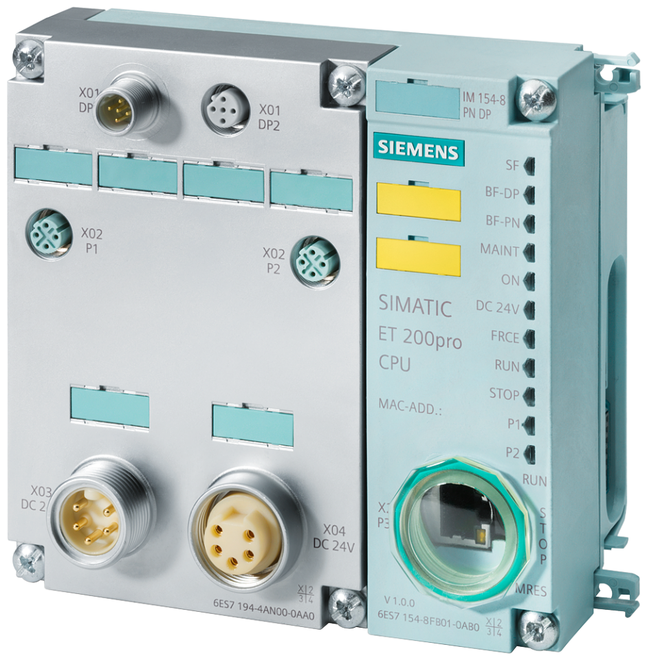 6ES7154-8FB01-0AB0 SIMATIC DP, IM154-8F PN/DP CPU f. ET200 PRO, 512 KB