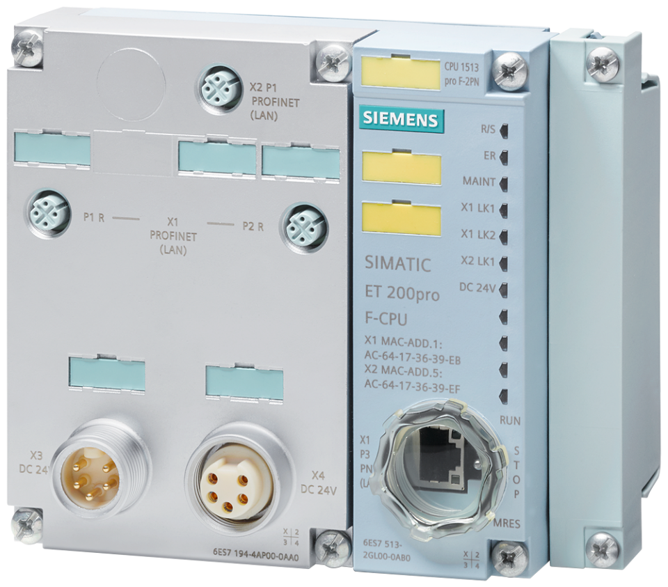 6ES7513-2GL00-0AB0 SIMATIC DP, CPU 1513pro F-2 PN for ET 200pro, central