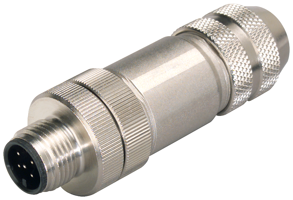 6GK1905-0EA00 M12 connection plug for ET 200 with axial cable outlet