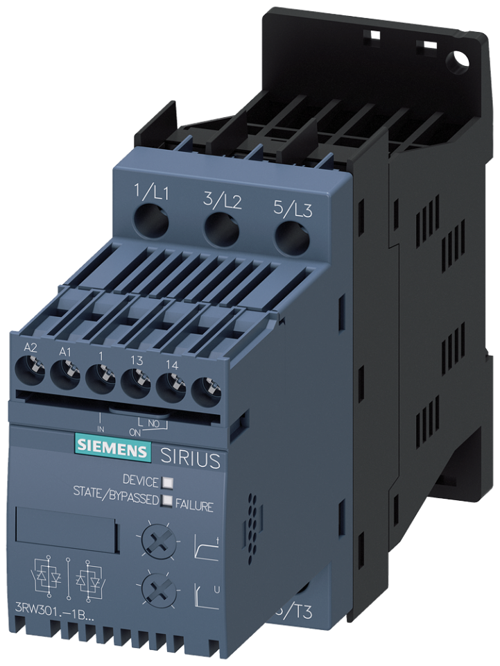 3RW3016-1BB14 SIRIUS soft starter S00 9 A, 4 kW/400 V, 40 °C 200-480