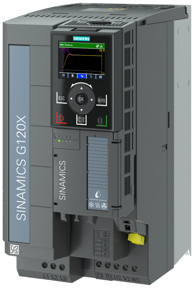 6SL3220-3YE28-0UF0 SINAMICS G120X Rated power: 15 kW At 110% 60s, 100%