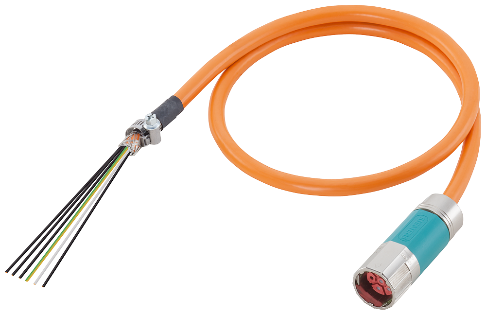 6FX5002-5DG13-1BA0 Power cable pre-assembled type: 6FX5002-5DG13 4x 10+(2x1.5)