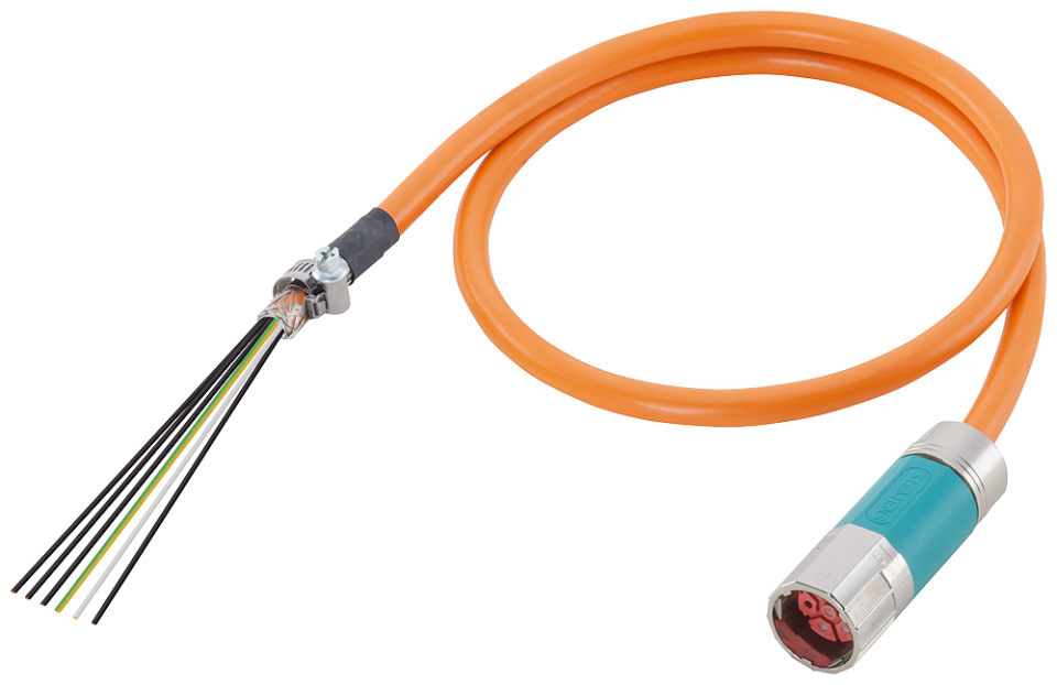 6FX5002-5DG13-1BA0 Power cable pre-assembled type: 6FX5002-5DG13 4x 10+(2x1.5)