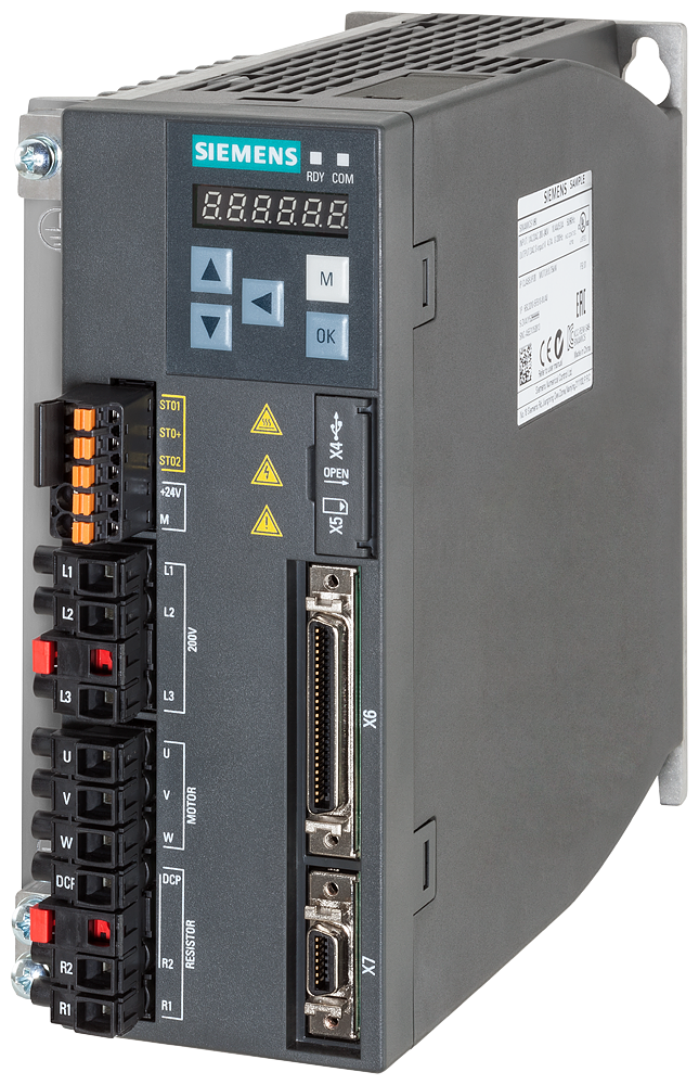 6SL3210-5FB10-8UA0 SINAMICS V90 Input voltage: 200-240 V 1/3-phase AC