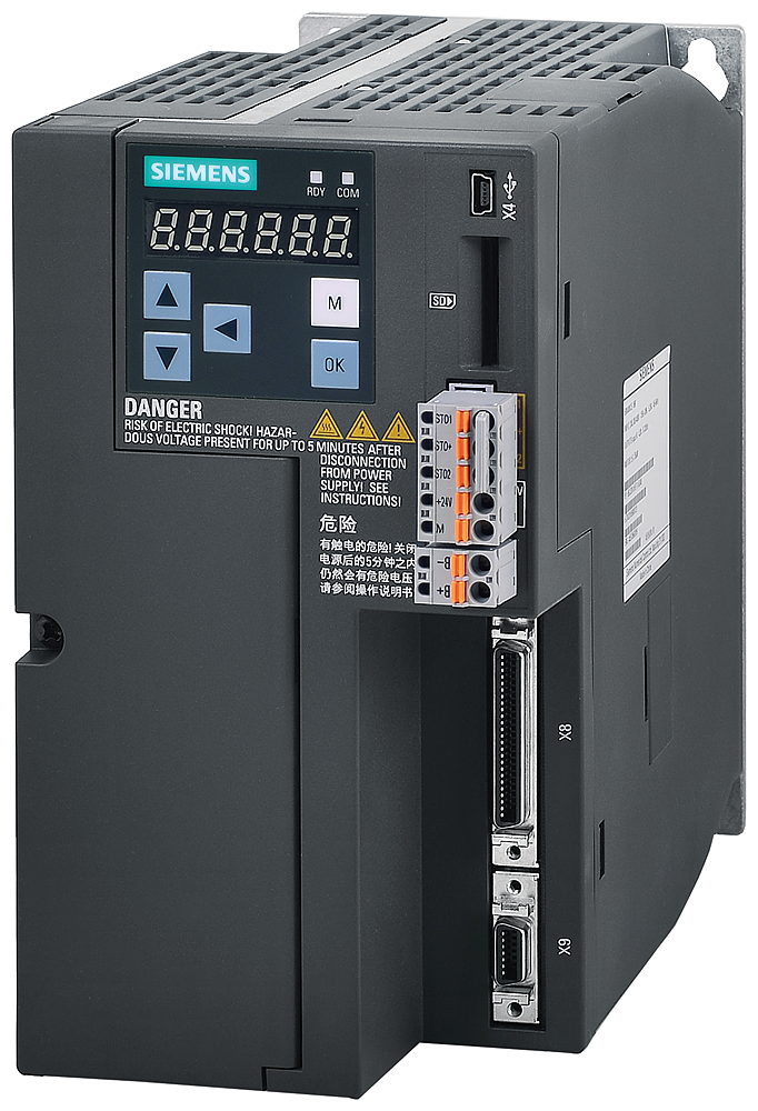 6SL3210-5FE11-5UA0 SINAMICS V90 Input voltage: 380-480 V 3 A -15%/+10%