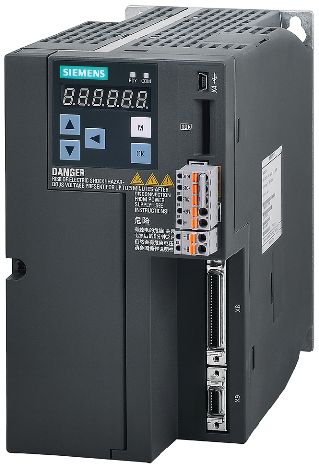 6SL3210-5FE12-0UA0 SINAMICS V90 Input voltage: 380-480 V 3 A -15%/+10%