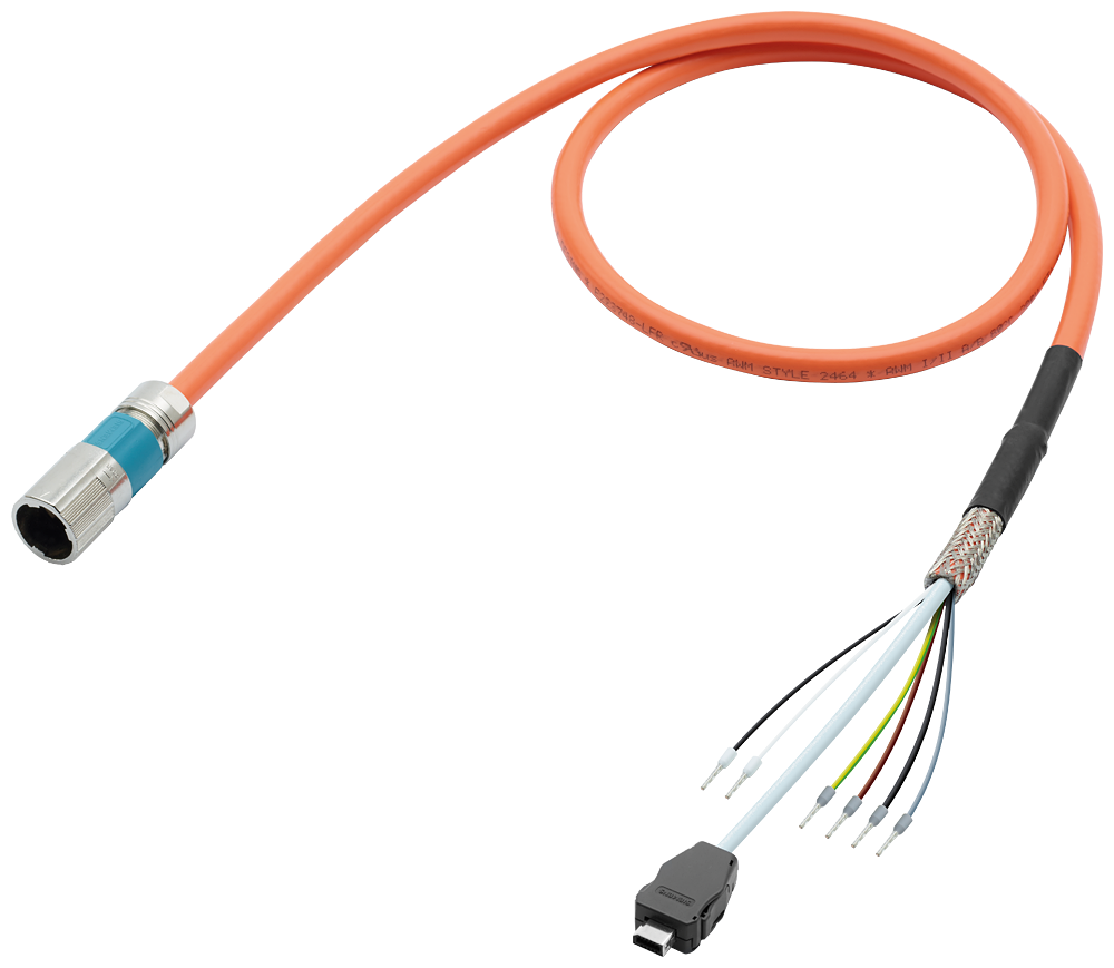 6FX5002-8QN08-1BF0 Single cable connection prefabricated 4G0.75+2x0.5+4x0.2