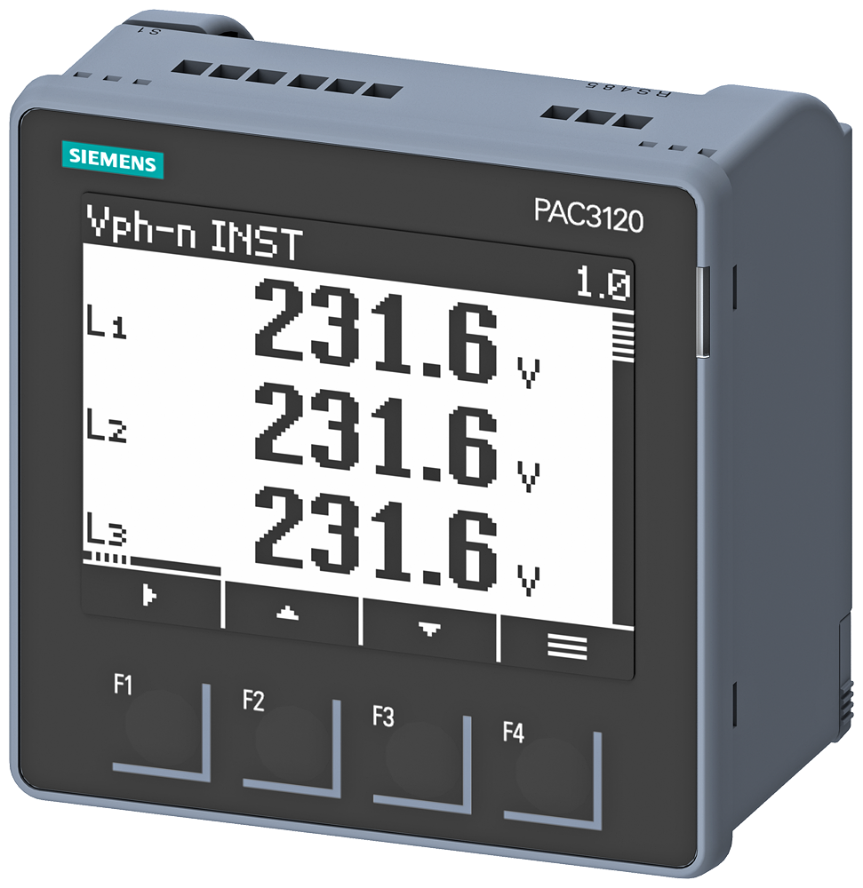 7KM3120-0BA01-1DA0 SENTRON PAC3120 LCD 96X96 mm Power Monitoring Device