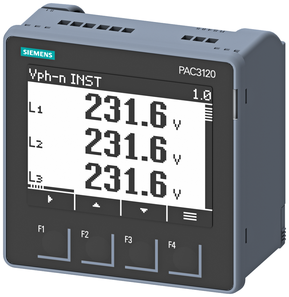 7KM3120-0BA01-1DA0 SENTRON PAC3120 LCD 96X96 mm Power Monitoring Device