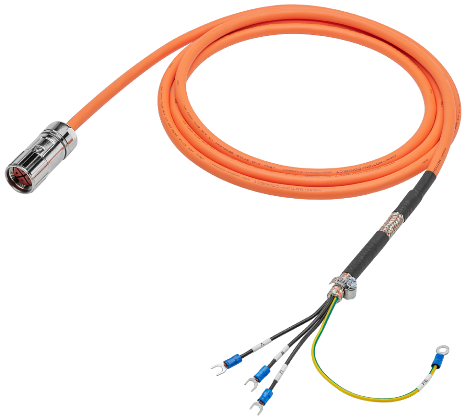 6FX3002-5CL12-1AF0 Power cable pre-assembled 4x 2.5, for motor S-1FL6