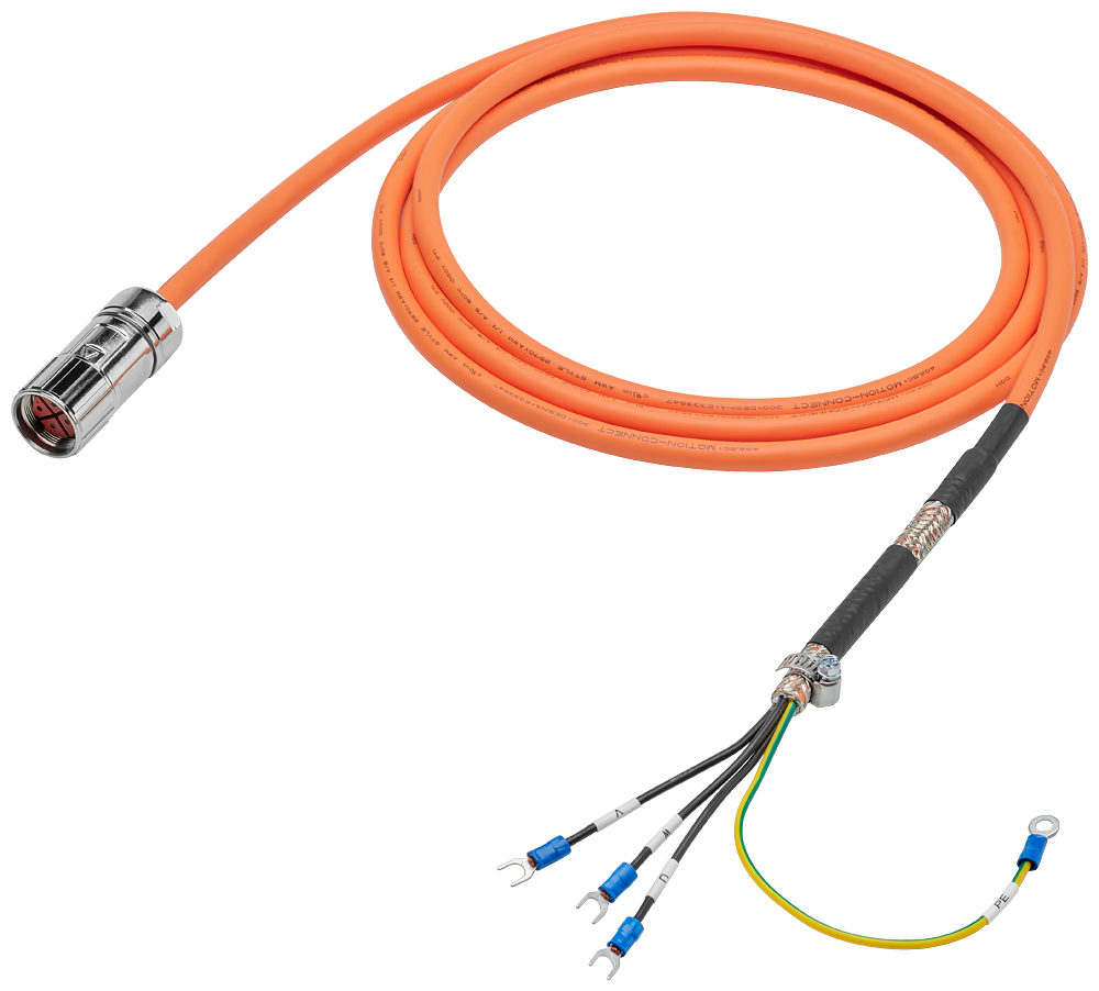 6FX3002-5CL12-1AH0 Power cable pre-assembled 4x 2.5, for motor S-1FL6