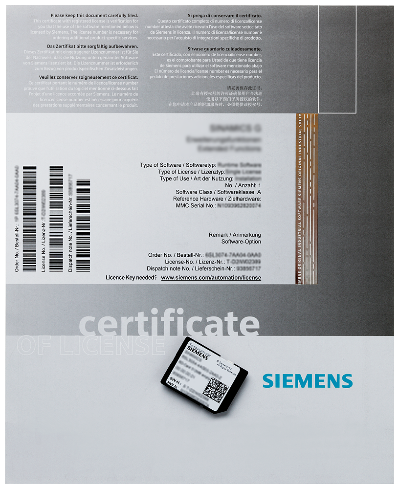 6FC5800-0AP16-0YB0 SINUMERIK 828D EXTENDED OPERATION FUNCTION SOFTWAREOPTION