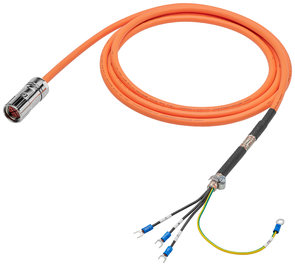 6FX3002-5CL12-1CA0 Power cable pre-assembled 4x 2.5, for motor S-1FL6