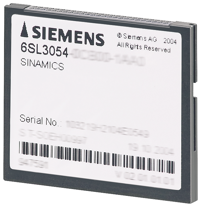 6SL3054-0FC31-1BA0 SINAMICS S120 CompactFlash card incl. performance expansion