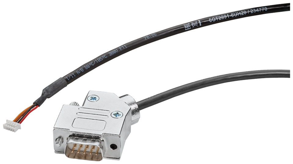 6GT2891-6UH20 SIMATIC RF1000 connecting cable, pre-assembled RS232,