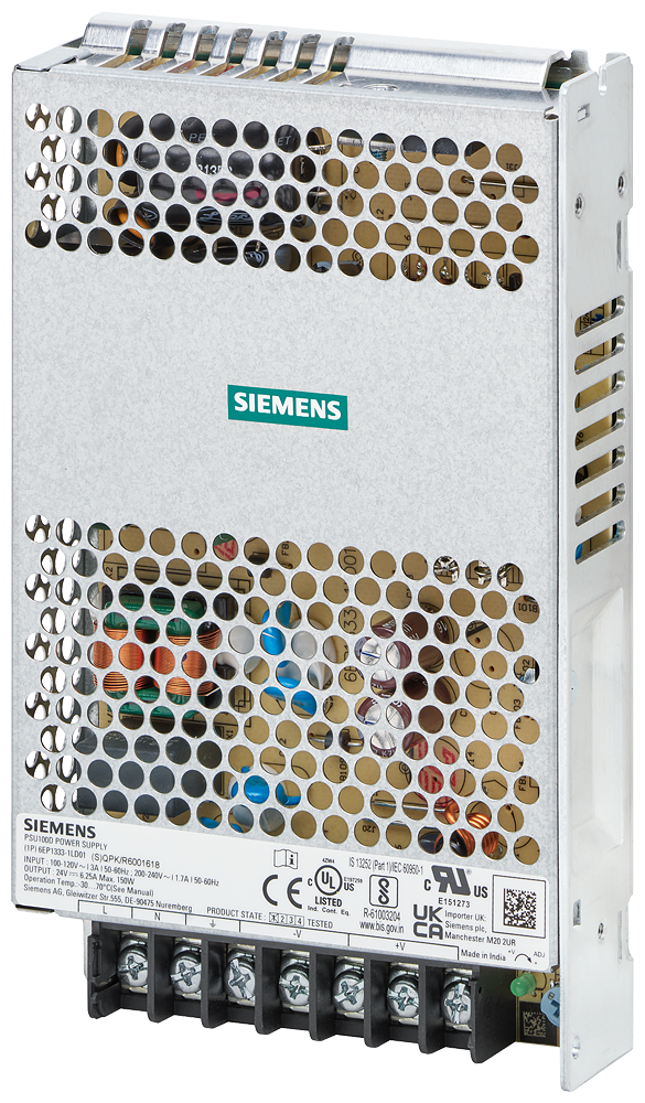 6EP1333-1LD01 PSU100D 24 V/6.25 A stabilized power supply input: