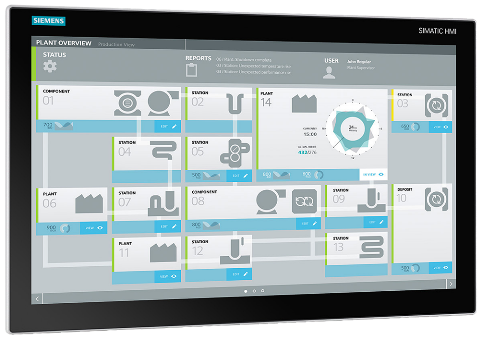 6AV7261-0GA22-3AA1 SIMATIC IPC677E(Panel PC), 19inch Multitouch (1920x1080)
