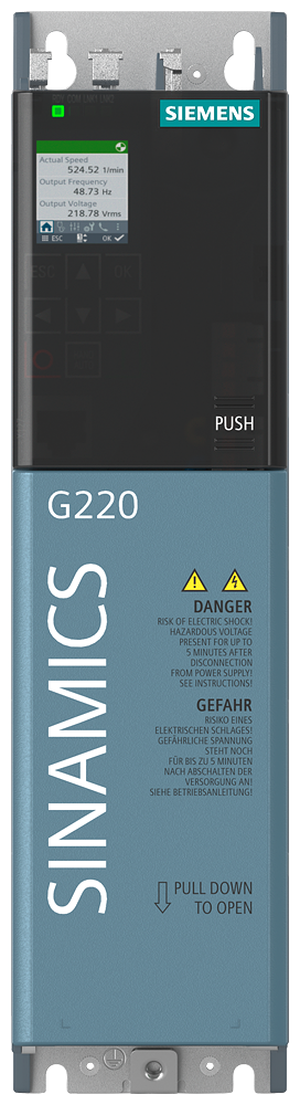6SL4113-0CA10-2AF0 SINAMICS G220 380-500 V 3AC + 10/-20% 47-63 Hz power