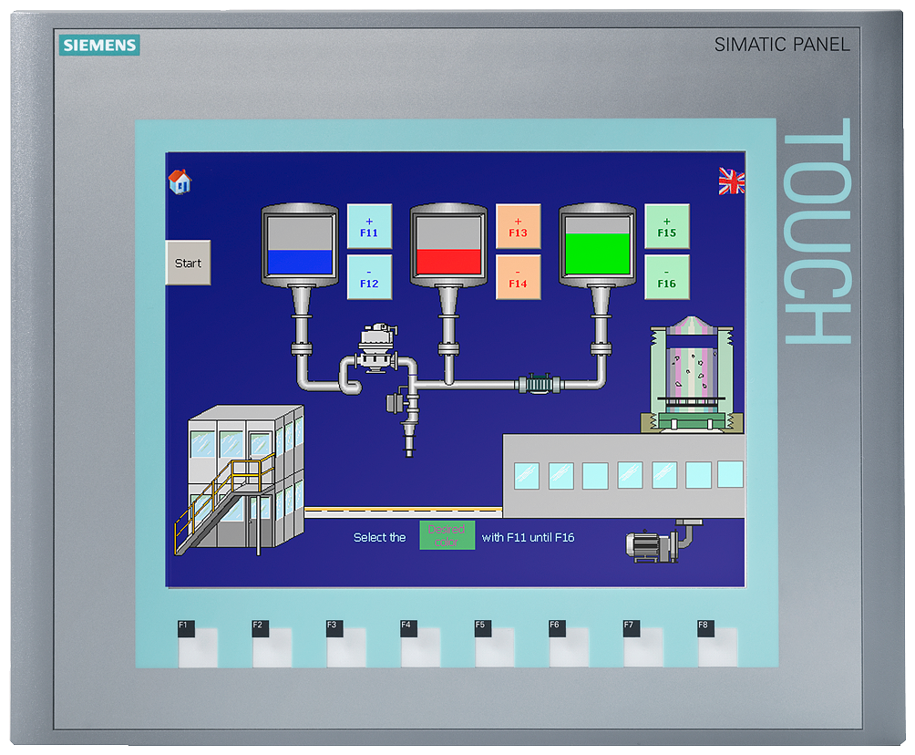 6AV6647-0AF11-3AX0 SIMATIC HMI KTP1000 Basic Color PN, Basic Panel, Key/touch