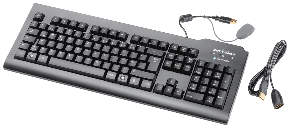 6AV6881-0AU14-0AA0 USB plastic keyboard, German layout, IP68, cable with