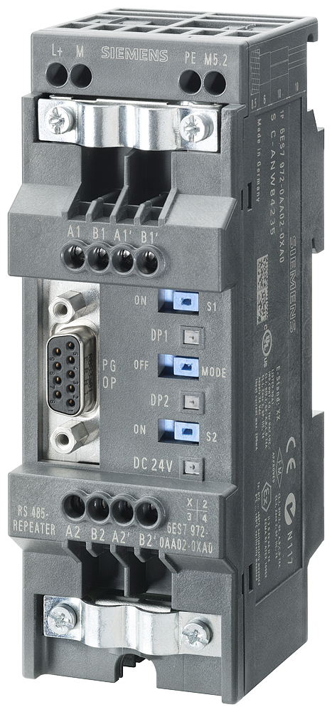 6ES7972-0AA02-0XA0 SIMATIC DP, RS485 repeater For connection of PROFIBUS/MPI