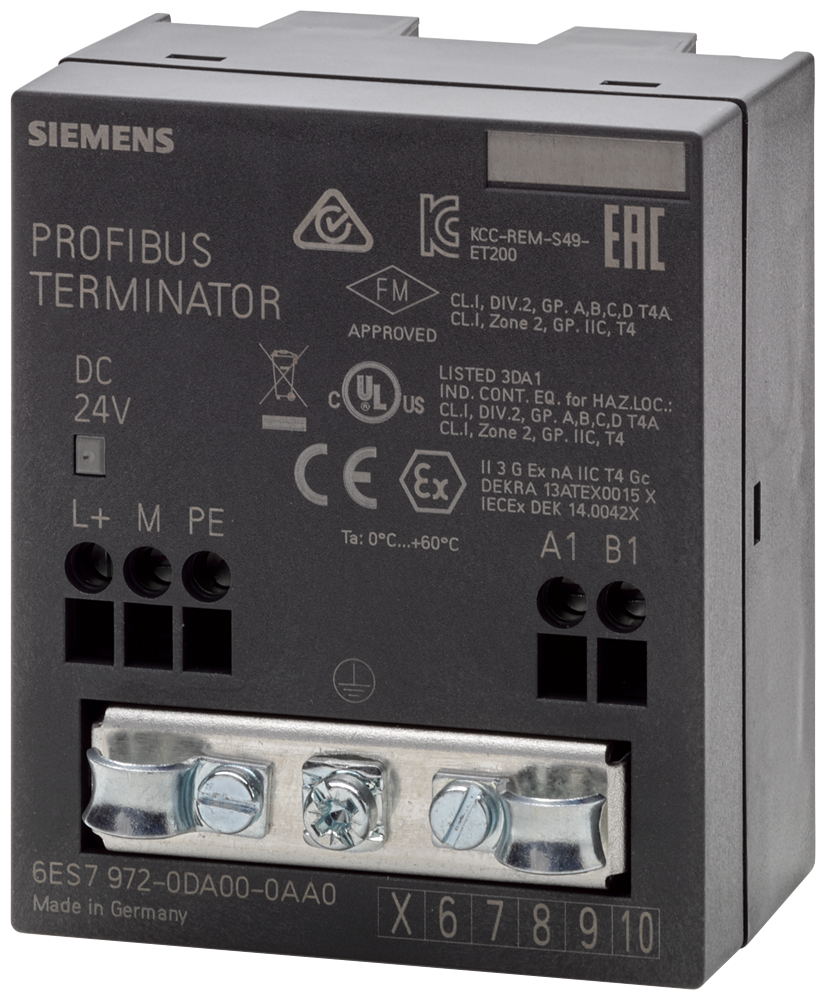 6ES7972-0DA00-0AA0 SIMATIC DP, RS485 terminating resistor for terminating