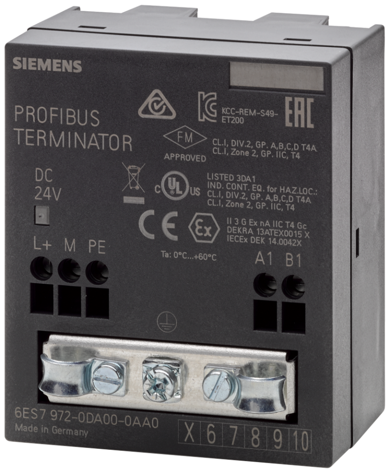 6ES7972-0DA00-0AA0 SIMATIC DP, RS485 terminating resistor for terminating
