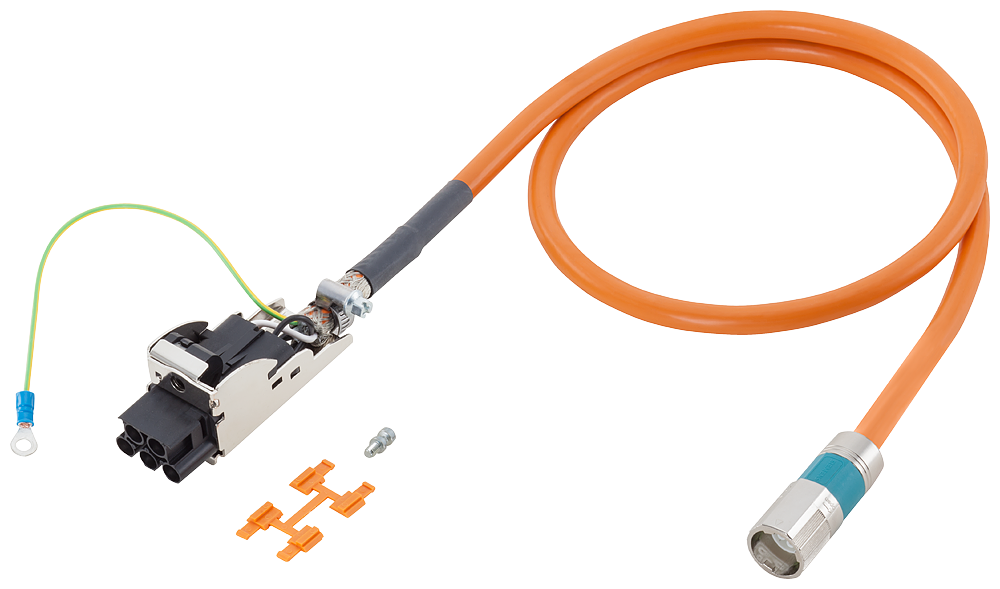 6FX8002-5DS01-1BA0 Power cable pre-assembled type: 6FX8002-5DS01 4x 1.5+(2x1.5)