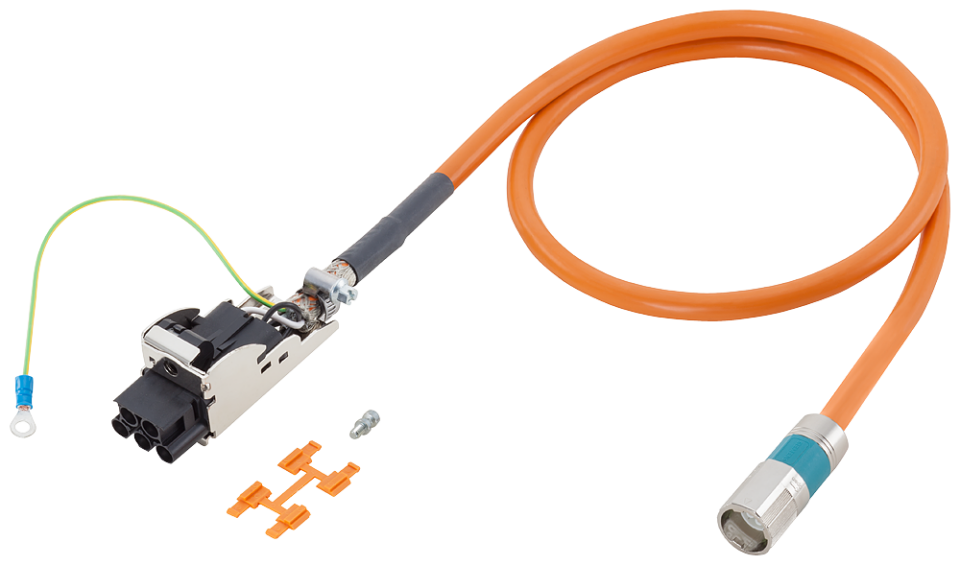 6FX8002-5DS01-1BA0 Power cable pre-assembled type: 6FX8002-5DS01 4x 1.5+(2x1.5)