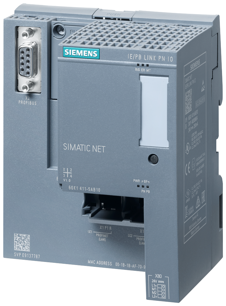 6GK1411-5AB10 IE/PB link PN IO, gateway between Industrial Ethernet