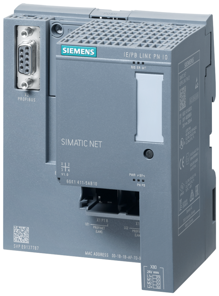 6GK1411-5AB10 IE/PB link PN IO, gateway between Industrial Ethernet