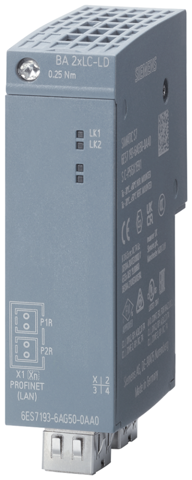 6ES7193-6AG50-0AA0 SIMATIC BusAdapter BA 2xLC-LD 2x LC-LD port, for single-mode