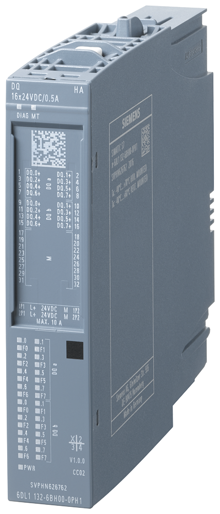 6dl1132-6bh00-0ph1 SIMATIC ET 200SP HA, digital output module, DQ 16X24VDC/0,5A